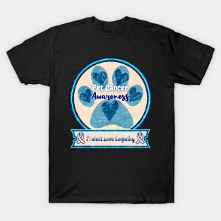 Pet Cancer Awareness Soft Blue Edition T-Shirt